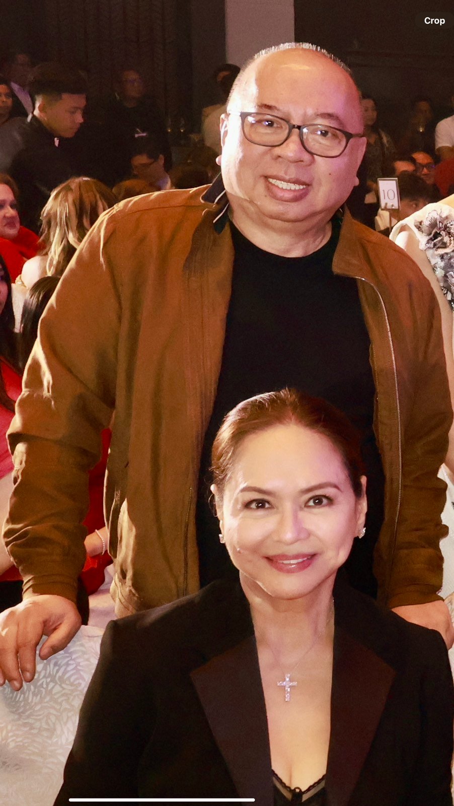 Robert Castañeda and Charo Santos Concio.